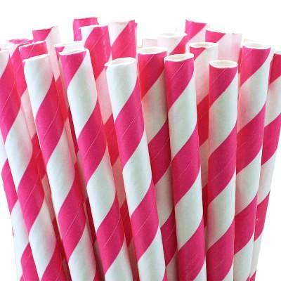Striped Paper Straws – Ruby Rabbit