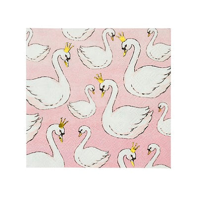 We Heart Swans Cocktail Napkins (16 pack)