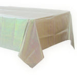 Iridescent Clear Plastic Tablecloth