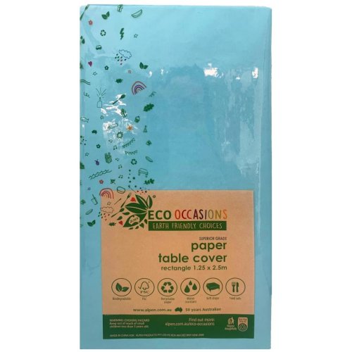 Light Blue Eco Paper Tablecover