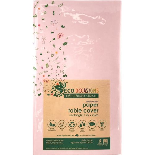 Light Pink Eco Paper Tablecover