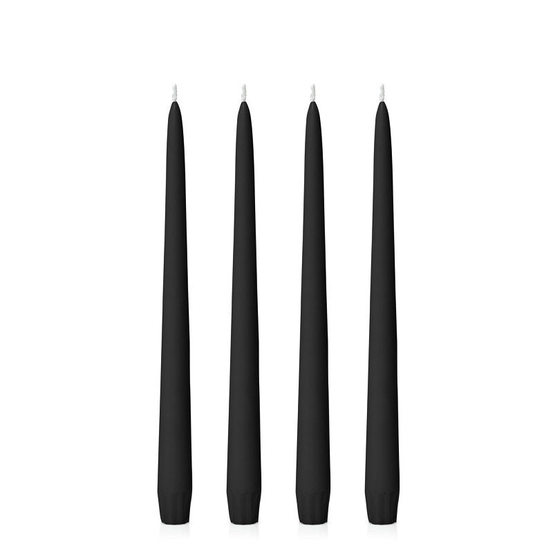 Black Taper Candles (4 pack)