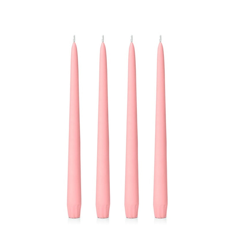 Coral Taper Candles (4 pack)