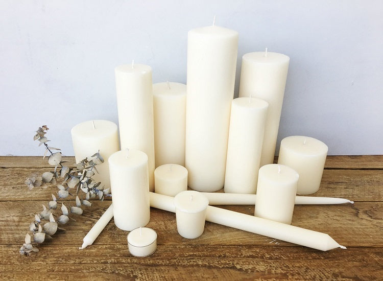 Ivory Taper Candles (4 pack)