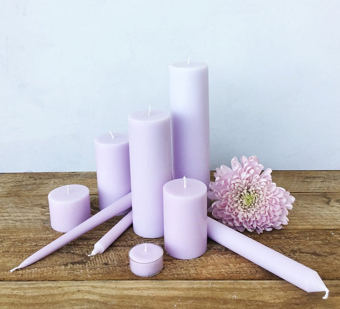 Lilac Taper Candles (4 pack)