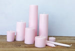 Pastel Pink Taper Candles (4 pack)