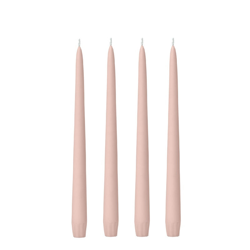 Vintage Blush Taper Candles (4 pack)