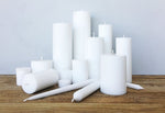 White Taper Candles (4 pack)