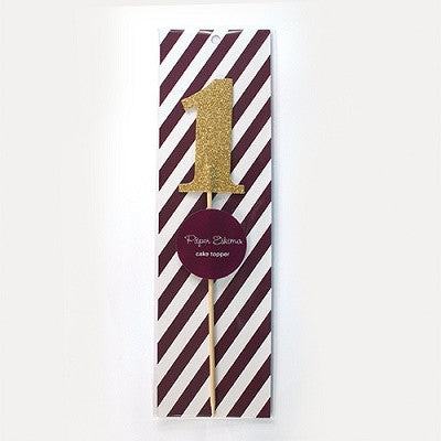 Gold Glitter Number Cake Topper (3, 4, 5, 8, 9, 0 left!)