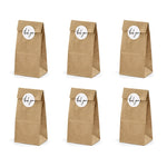 Kraft Treat Bags & Thank You Stickers (6 pack)