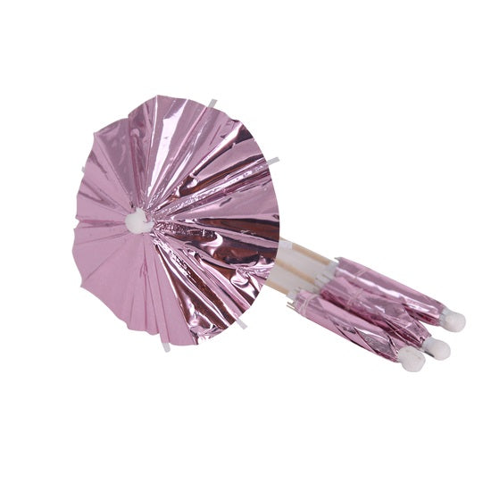 Pink Cocktail Umbrellas (12 pack)