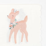 Pastel Reindeer Small Napkins (16 pack)
