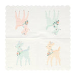 Pastel Reindeer Small Napkins (16 pack)