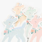 Pastel Reindeer Plates (8 pack)