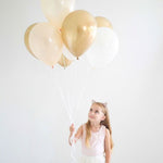Gold & White Balloon Bouquet