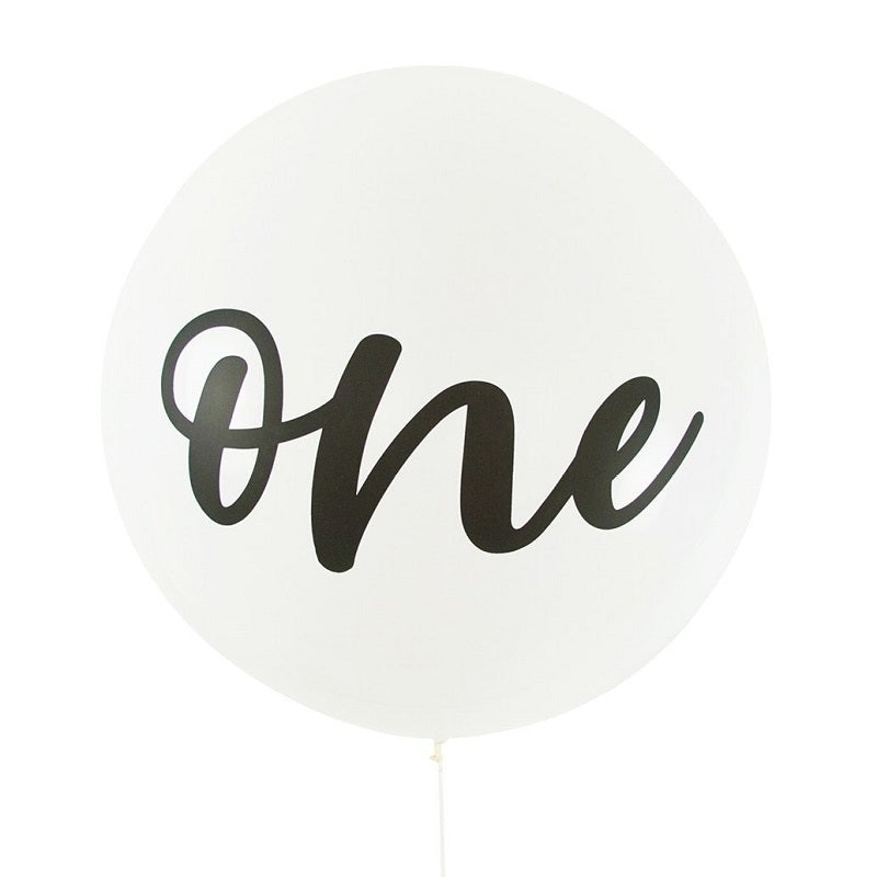 White One Giant 90cm Balloon