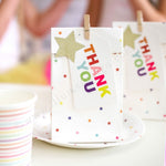 Silver Glitter Star Stickers (24 pack)