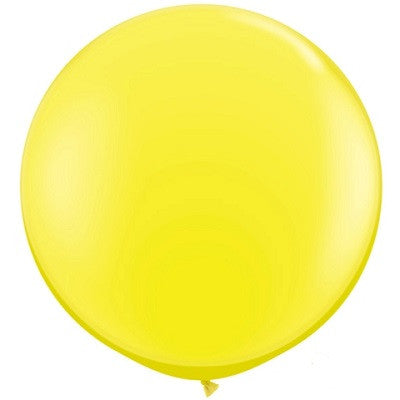 Yellow Giant 90cm Round Balloon